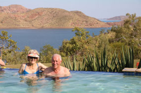 John & Dorothy at Infinity Pool