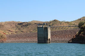 Water level of Lake Argyle 2018