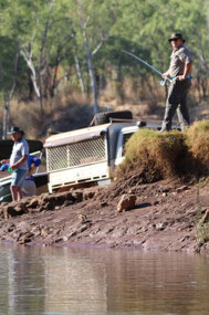 Crocodile Dundee and Dennis fishing