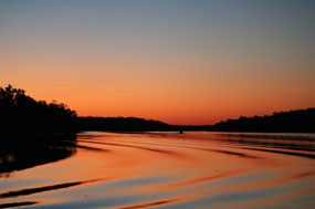 Last view of Victoria River Sunset