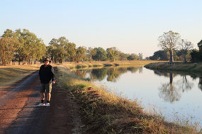 The first Kununurra irrigation channel