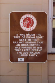 Plaque at Railway Station