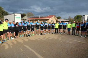 Camaraderie at the end of each days ride