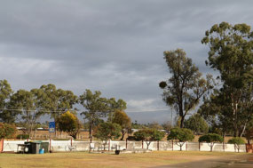 Heavy sky on Sunday morning in Mundubbera
