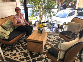 We did chose a cosy corner for coffee