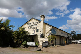 Mary River Marina Restaurant was closed