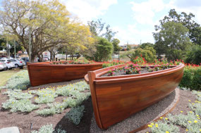 Replicas of 9th Battalion boats