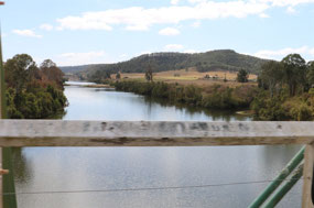 Crossing Clarence River at Tabulam