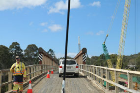 Crossing Tabulam heritage bridge