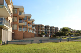 Lots of apartments overlooking Shoal Bay