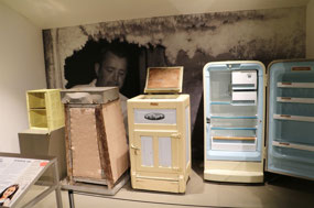 Display of food cooling through the years