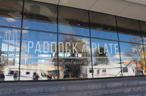 'Paddock to Plate' & 2 CV Vans parked in front