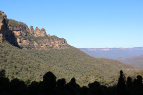 The Three Sisters from the train