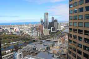 And down to Federation Square and the Yarra