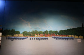Mural of typical RAAF Base Wagga Parade