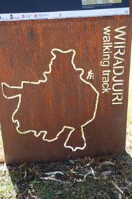 Walking trail around the city