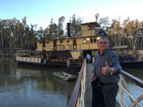 Off on our dinner cruise on the PS Emmylou