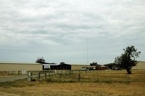 Large number of hay sheds