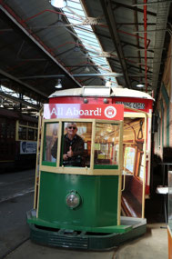 New tram driver at the workshop