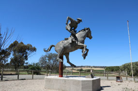 Curio the 'Bucking Bronc' at Marrabel