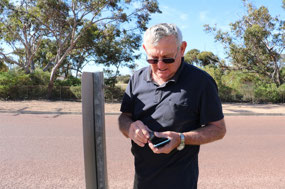 Geocache found near the golf club