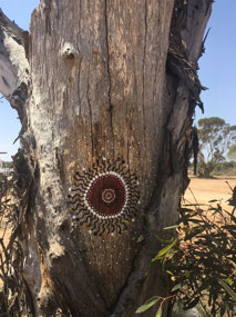 Aboriginal painting at Baxters Rest