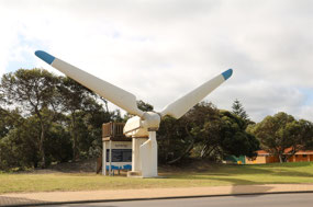 Blades from Australia's 1st wind farm