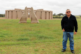 Structure for Winter Solstice in foreground