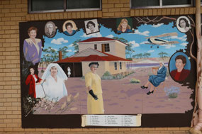 Mural recognising women of the Saltlands