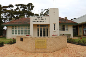 War Memorial building in main st