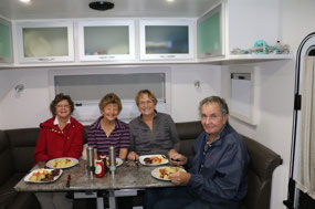 An older four in caravan 12th June