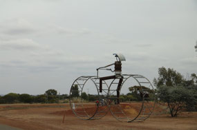 Bikes near the highway at Ballidu