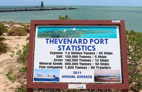 Thevenard Port Statistics for 2011