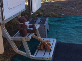 Wally & Clara ready to leave Tamworth