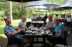 Morning tea at 1927 Butter Factory Bellingen