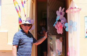 Peter entering the 'Fairy House'