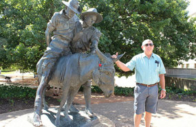 Simpson & his donkey....and Pete