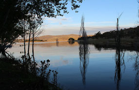 Pam's sunset photo over Lake Jindabyne