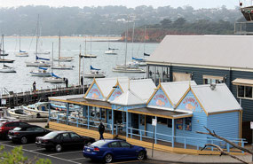 Schnapper Cafe for morning tea at Mornington