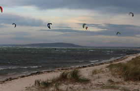 Kite surfing on Port Phillip Bay