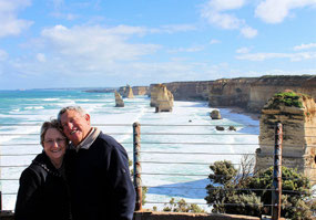 12 Apostles in the background