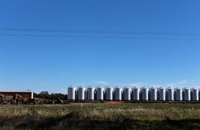 Farmer in the 'Mallee' has a silo or two