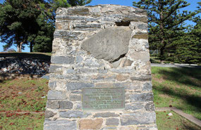 Colonel William Light Memorial site at Rapid Bay