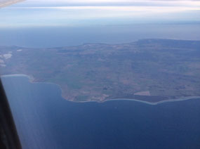 Flying over Yorke Peninsula