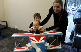 Saying 'Goodbye' at Geraldton Airport