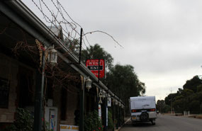 Barbed wire hotel in Spalding SA