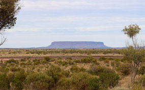 Mount Connor from the lookout on Lasseter Highway