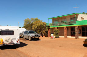 Fuelling up at Elliott on Stuart Highway