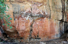 Aboriginal rock art at Anbangbang Gallery