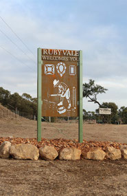 Sign to Rubyvale Queensland